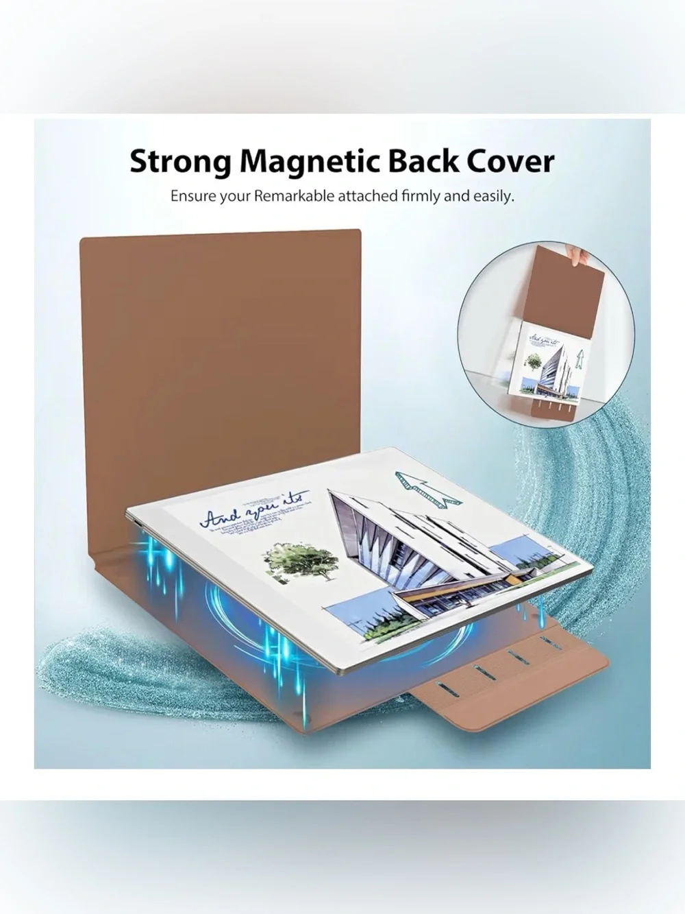 TiMOVO Magnetic Case for Remarkable Paper Pro 11.8” 2024 Brown NEW